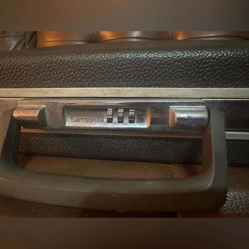 Vintage Samsonite Hard Slim Briefcase with Combination Lock